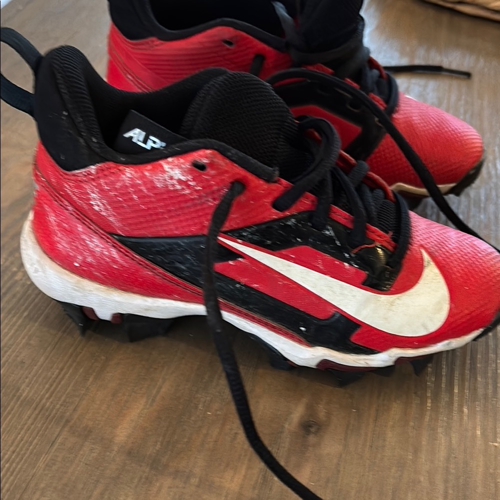 Nike Kids Red and Black Athletic Shoes